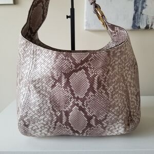 Michael Kors Reptile Slouchy Hobo Bag